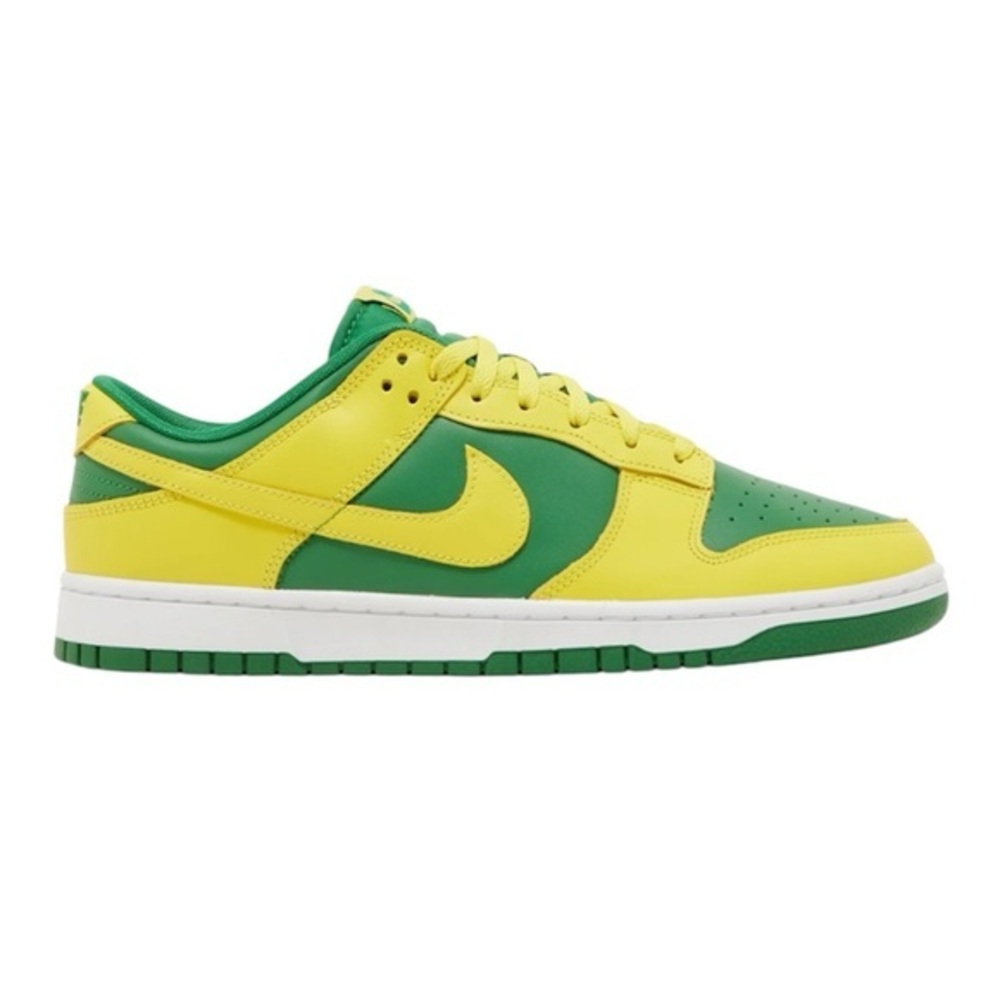 NIKE Dunk Low "Reverse Brazil" green yellow sneakers size 10.5